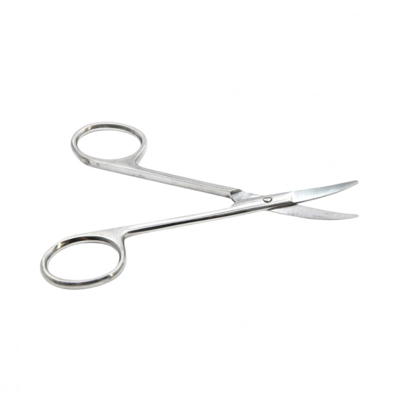 Ножницы глазные тупоконечные, вертикально-изогнутые, 113 мм. Surgiwell