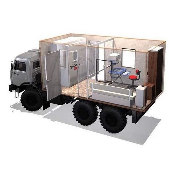 Кабинет рентгенографический подвижной с аппаратом рентгенографическим цифровым универсальным на базе КАМАЗ-4308