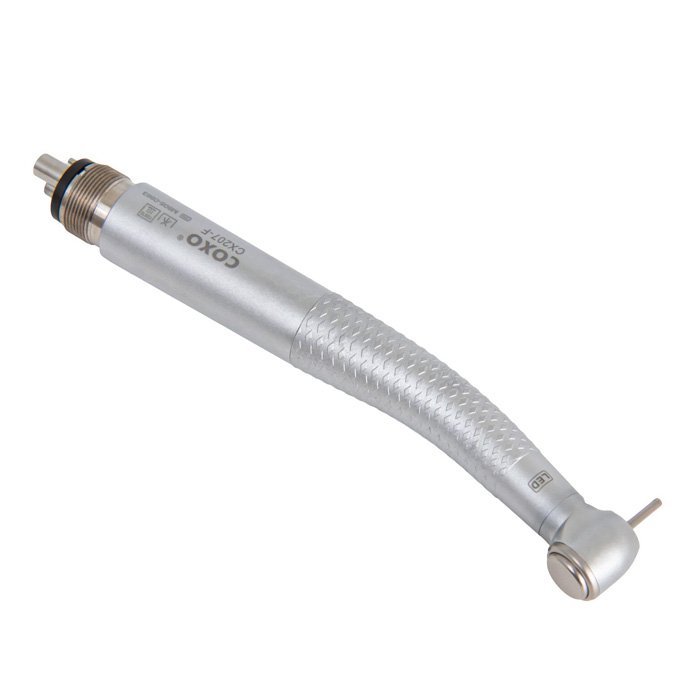 CX207-F - турбинный наконечник с генератором света, со стандартной головкой, для 4-х канального соединения, Coxo