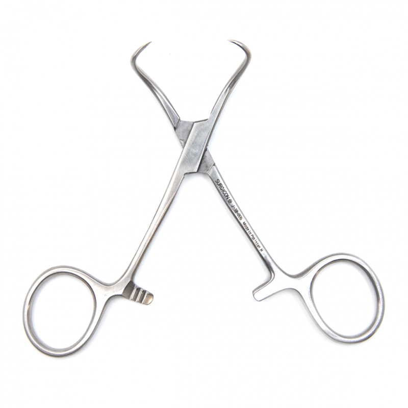 Зажим для операционного белья (цапка) по Бакхаузу-Кохеру, 11 см