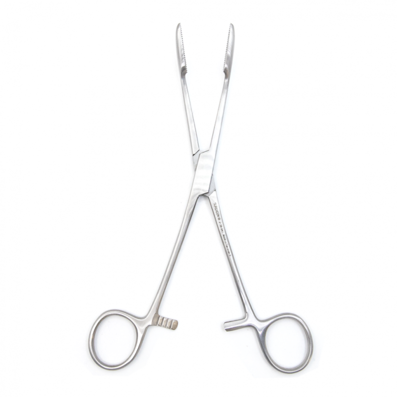 Корнцанг изогнутый Gross-Maier 20см, Surgicon