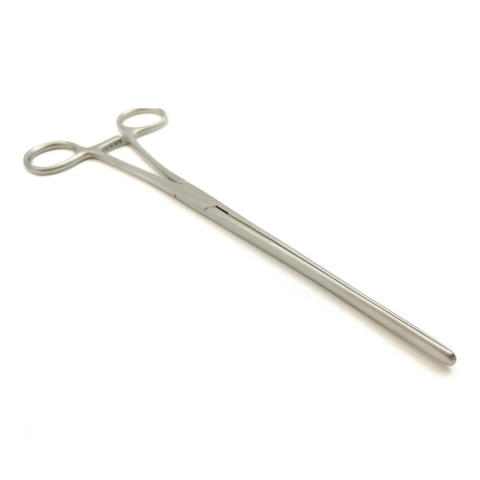 Зажим кишечный эластичный для взрослых прямой 240мм