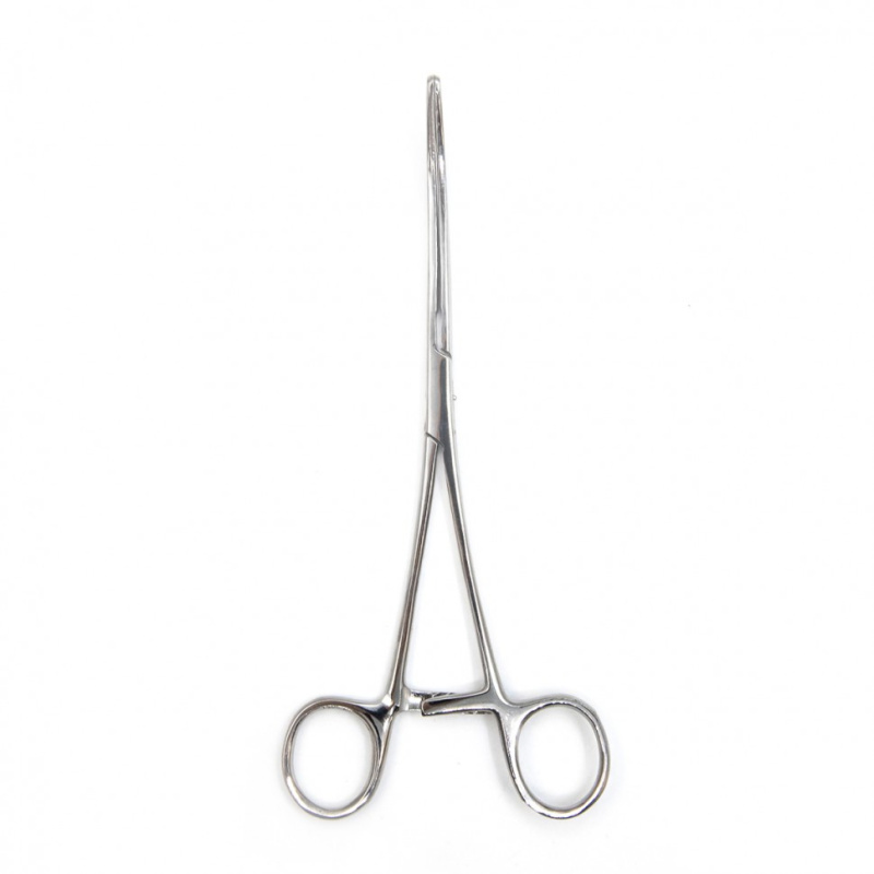 Зажим кишечный эластичный для детей, изогнутый, 175 мм. Surgiwell