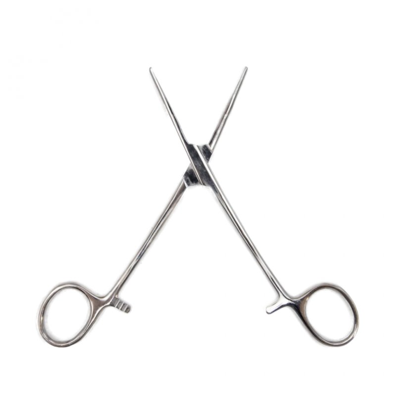 Зажим кровоостанавливающий, с атравматической нарезкой, прямой, 160 мм. Surgiwell