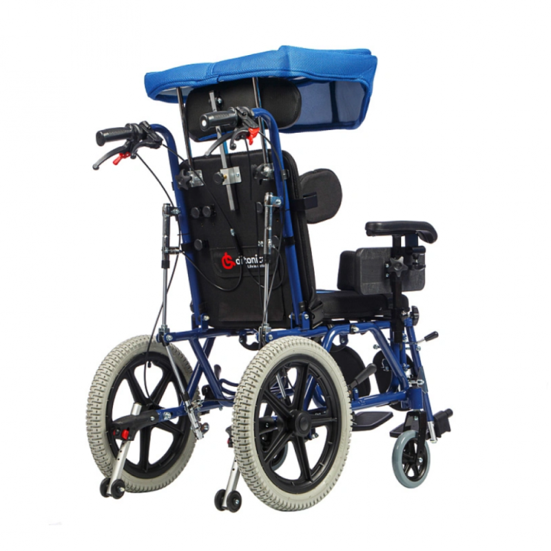 Детская инвалидная кресло-коляска механическая Ortonica Olvia 200 с капюшоном