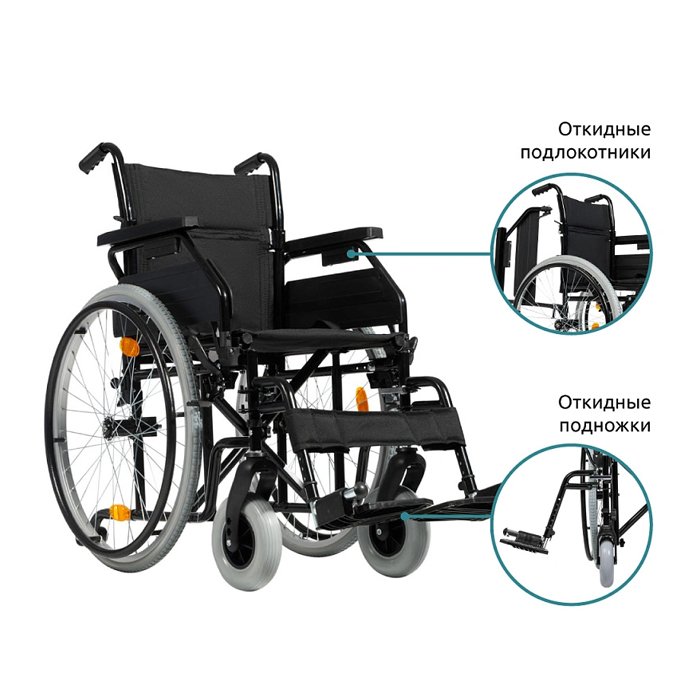 Инвалидная кресло-коляска механическая Ortonica Base 450