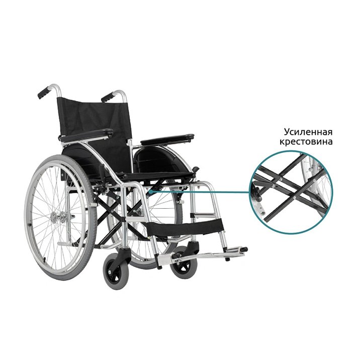 Инвалидная кресло-коляска механическая Ortonica Base Lite 150