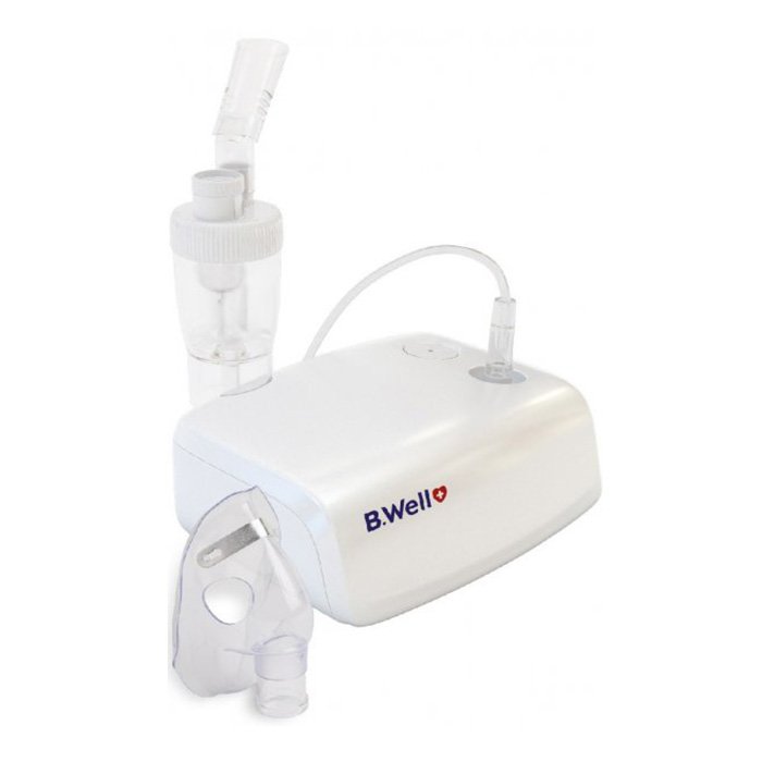 Ингалятор компрессор. MED-121 компактный и тихий (регулируется скорость распыления, взрослая и детская маски, мундштук, сумка)