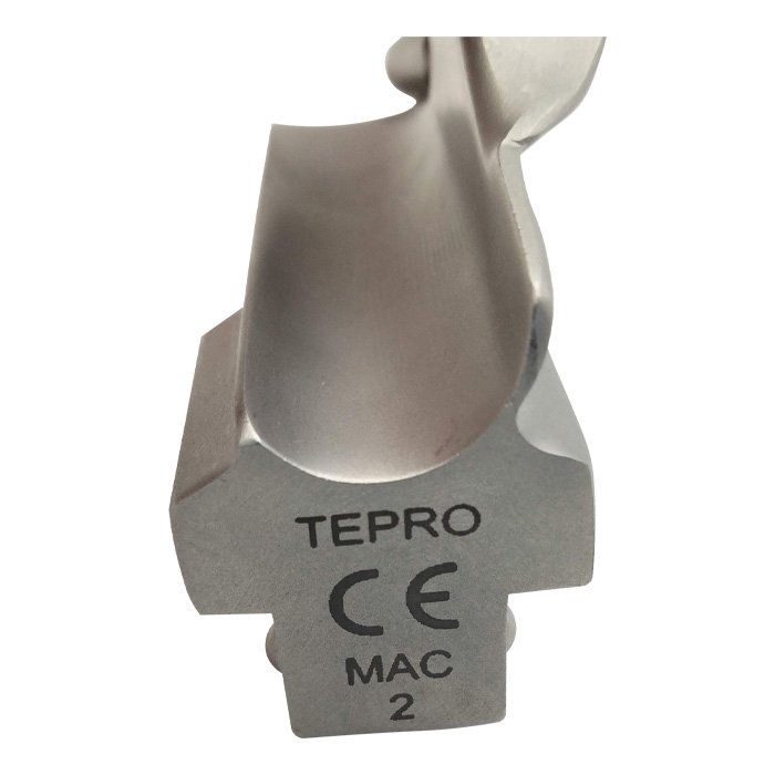 Клинок TEPRO Macintosh С №2 (изогнутые, зубосберегающие) многоразовые, KaWe