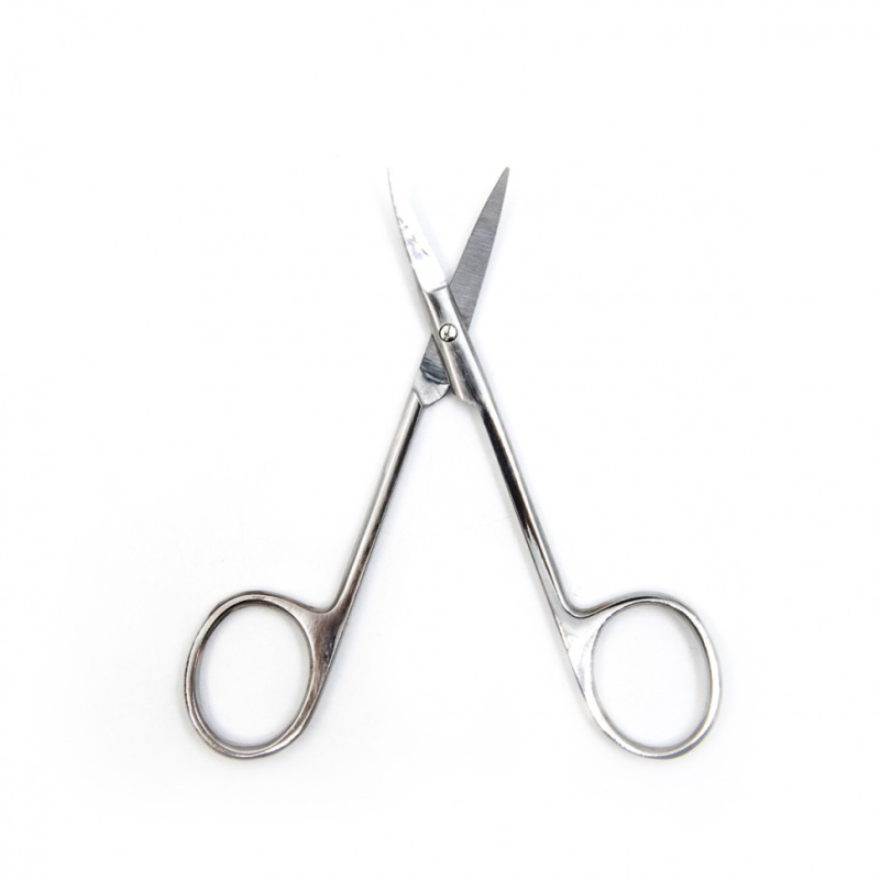 Ножницы глазные остроконечные, вертикально-изогнутые, 113 мм. Surgiwell