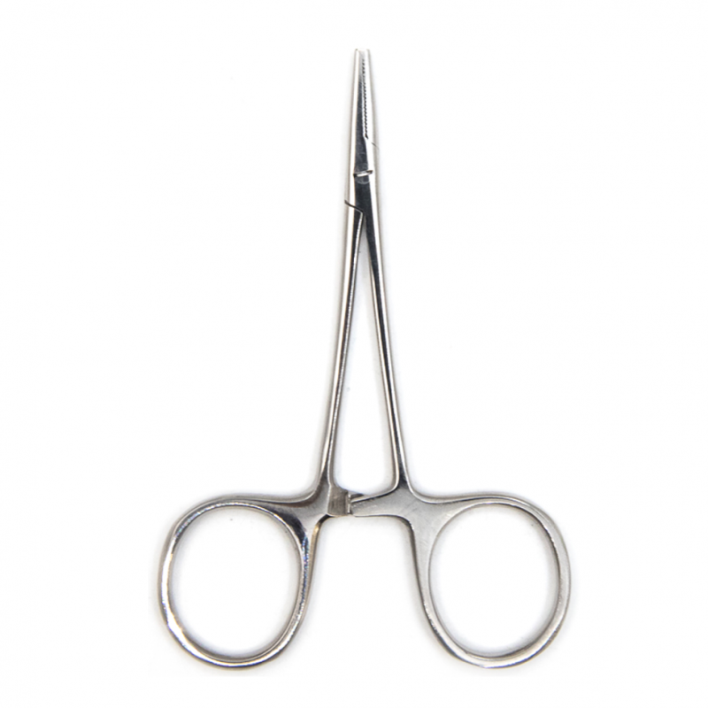 Зажим к/о глазной, прямой с зубом, 84 мм