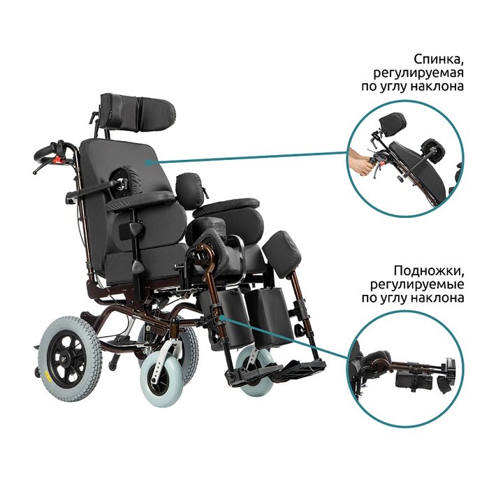 Кресло-коляска инвалидная механическая Ortonica Luxe 200