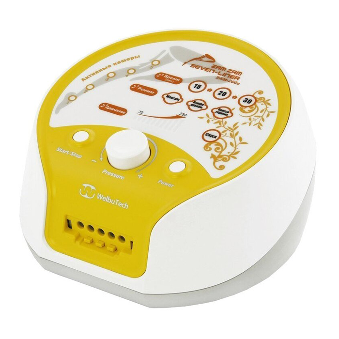 WelbuTech Seven Liner Zam-200 Аппарат для лимфодренажа, прессотерапии, массажа (максимальный комплект), размер XL (новый тип стопы)