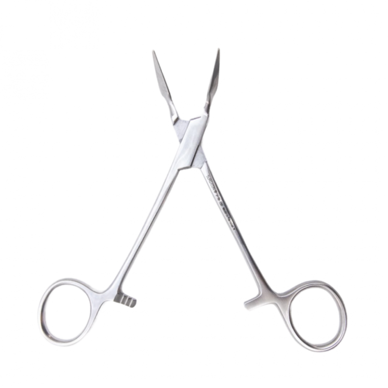 Зажим для удаления инородных тел  по Stieglitz изогнутый 135мм