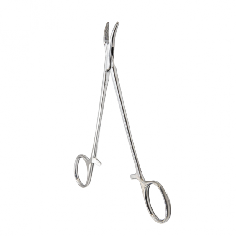 Зажим кровоостанавливающий "Москит", сосудистый, изогнутый по плоскости, детский, 165 мм. Surgiwell