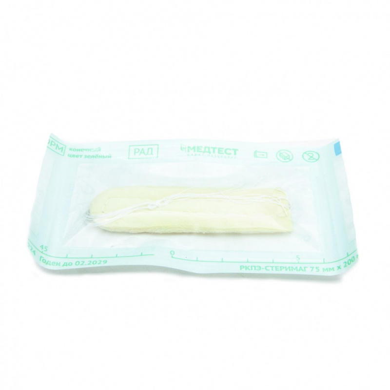 Тампон кровоостанавливающий носовой впитывающий одноразовый стерильный ТН-"Неомед" 45*20 мм, №2