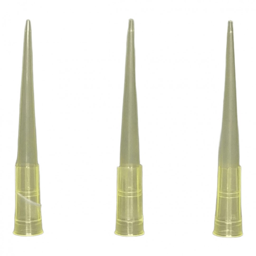 Наконечники 5-200 мкл универсальные, ПП, желтые (1000 шт/уп)