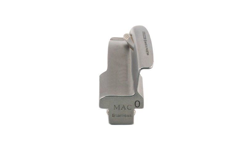 Клинок ларингоскопа Macintosh №0 из высоколегированной стали, изогнутый Fiber Optic, Surgicon