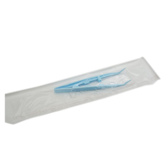 Пинцет изогнутый полимерный одноразовый стерильный 125 мм