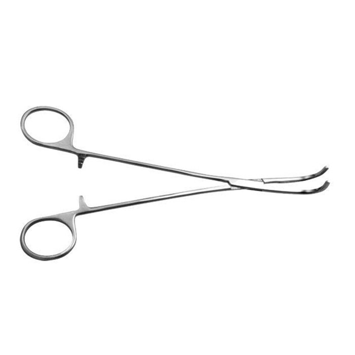 Зажим сосудистый д/част. бокового пережатия изогнутый, детский, №2