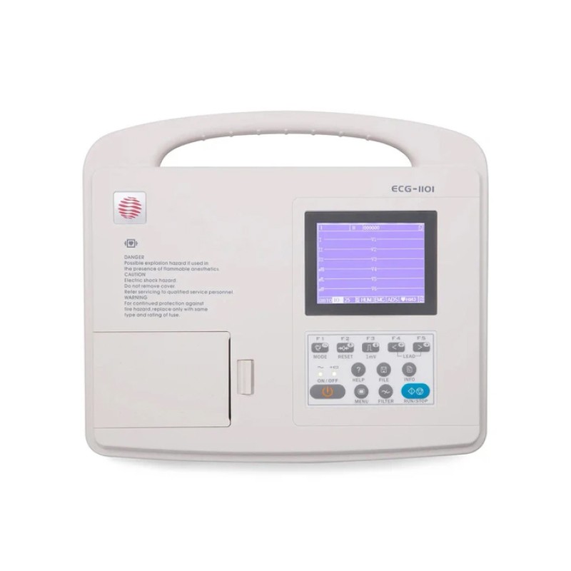 CAREWELL ECG-1101G - одноканальный цифровой электрокардиограф со встроенный термопринтером