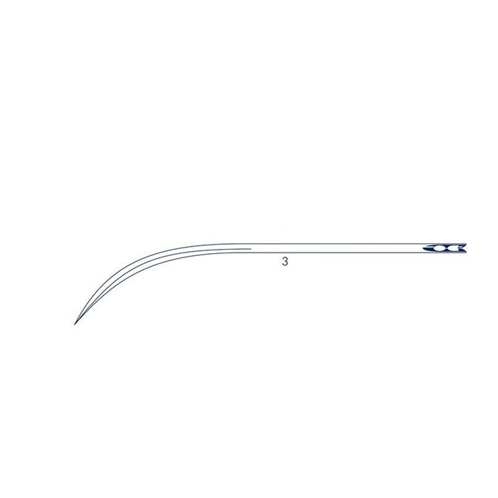 Игла хирургическая 3, серии AV-590 полуизогнутые Medicor