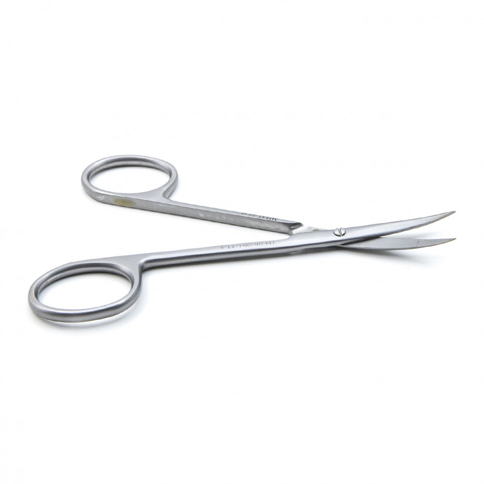 Ножницы глазные д/стекловидного тела вертикально изогнутые 114 мм