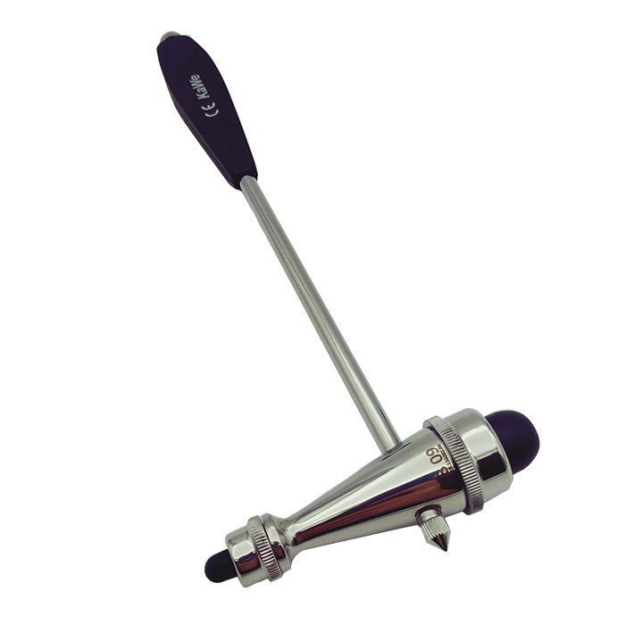 Неврологический молоточек ТРОМНЕР легкий 175г, с иглой и кисточкой, KaWe