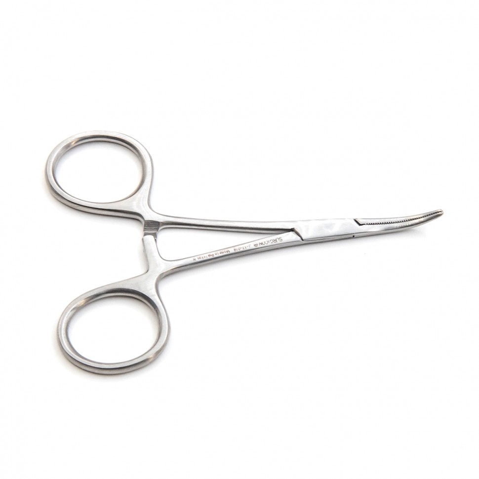 Зажим артериальный Halsted-Mosquito изогнутый, 100мм