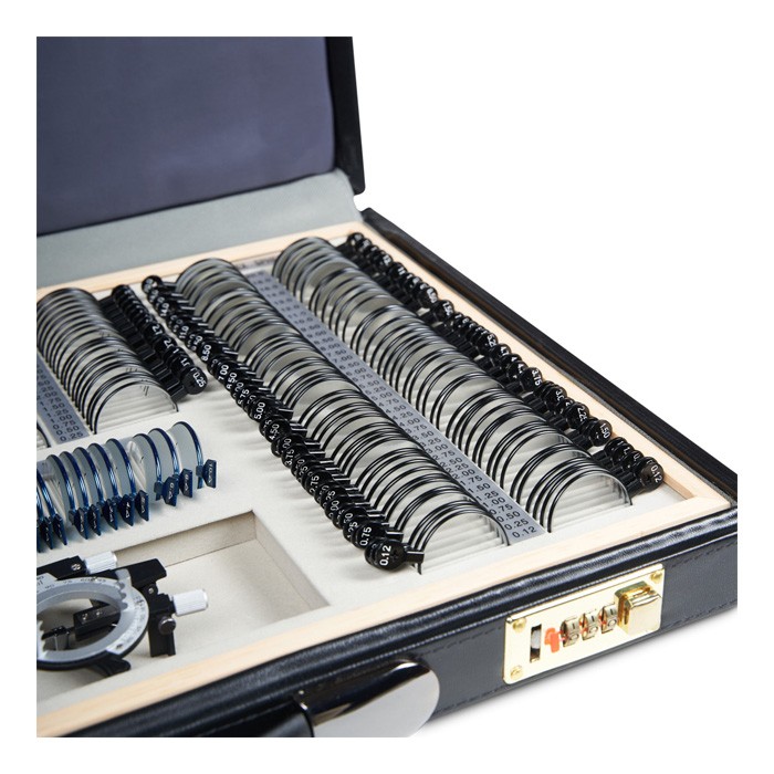 Набор пробных очковых линз с оправой на 266 линз (металл)