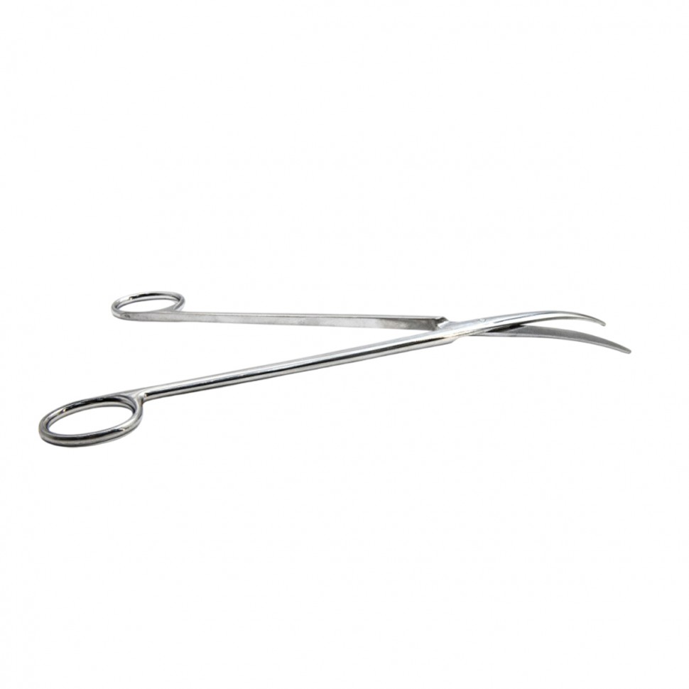 Ножницы для рассечения мягких тканей в глубоких полостях, вертикально-изогнутые, армированные твердым сплавом 230 мм, Surgiwell