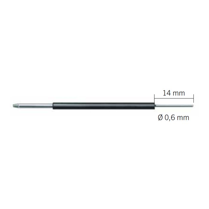 Электрод-игла, изогнутый, изолированный 0.6х14 мм KLS Martin