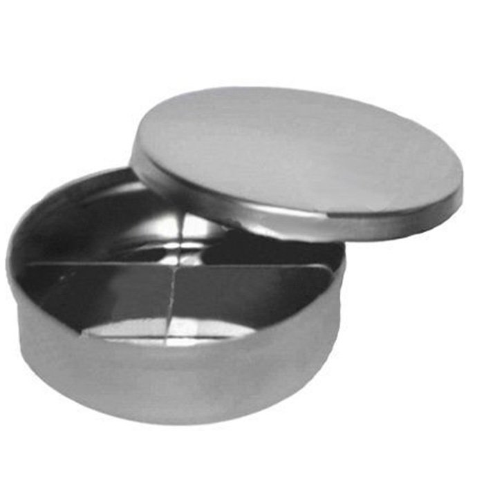 Лоток стоматологический с крышкой ЛСК - "МЕДИКОН", 76х25 с разделителем 1/4)