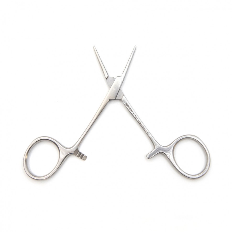 Зажим артериальный Halsted-Mosquito10см, прямой