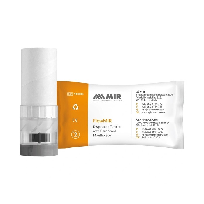 Турбина для спирометров одноразовая с мундштуком для MIR Spirolab cтерильная
