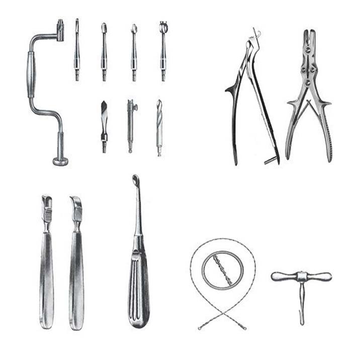 Набор для трепанации черепа (ветеринарный)