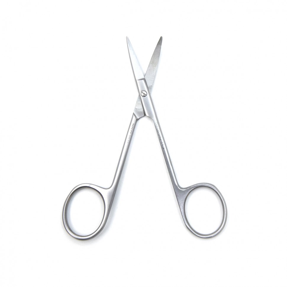 Ножницы глазные тупоконечные вертикально изогнутые 113 мм