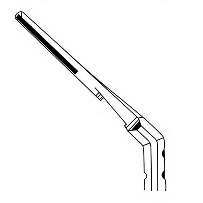 Рукоятка скальпеля №4L цельная угловая, Surgicon