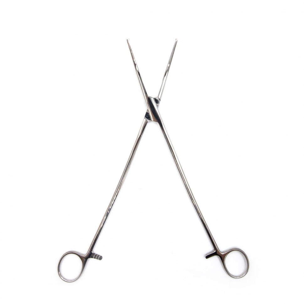 Зажим изогнутый с зубом, 280 мм. Surgiwell