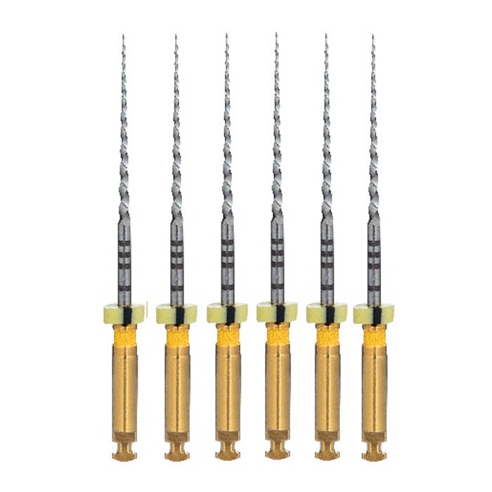 Ultratapers Engine F1, 25мм, машинные файлы, никель-титан, 6 шт. Eurofile