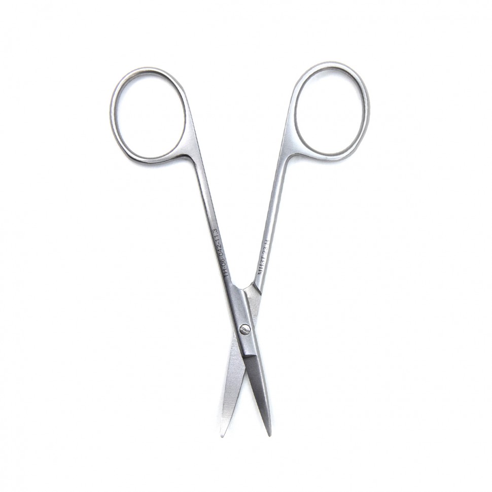 Ножницы глазные тупоконечные вертикально изогнутые 113 мм