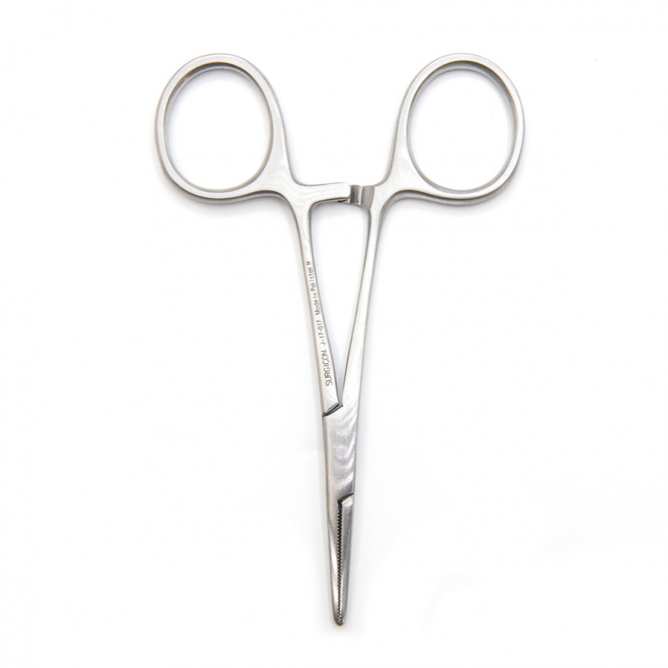 Зажим артериальный Halsted-Mosquito10см, прямой