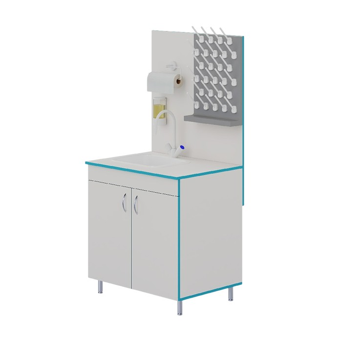 Лабораторный стол-мойка МО НВК 800 ПП