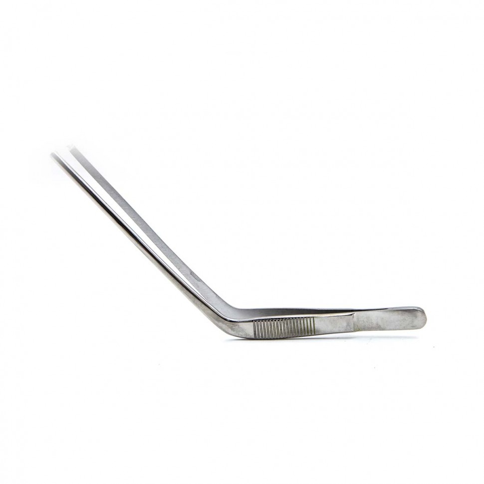 Пинцет ушной горизонтально-изогнутый, хирургический, 145 мм. Surgiwell