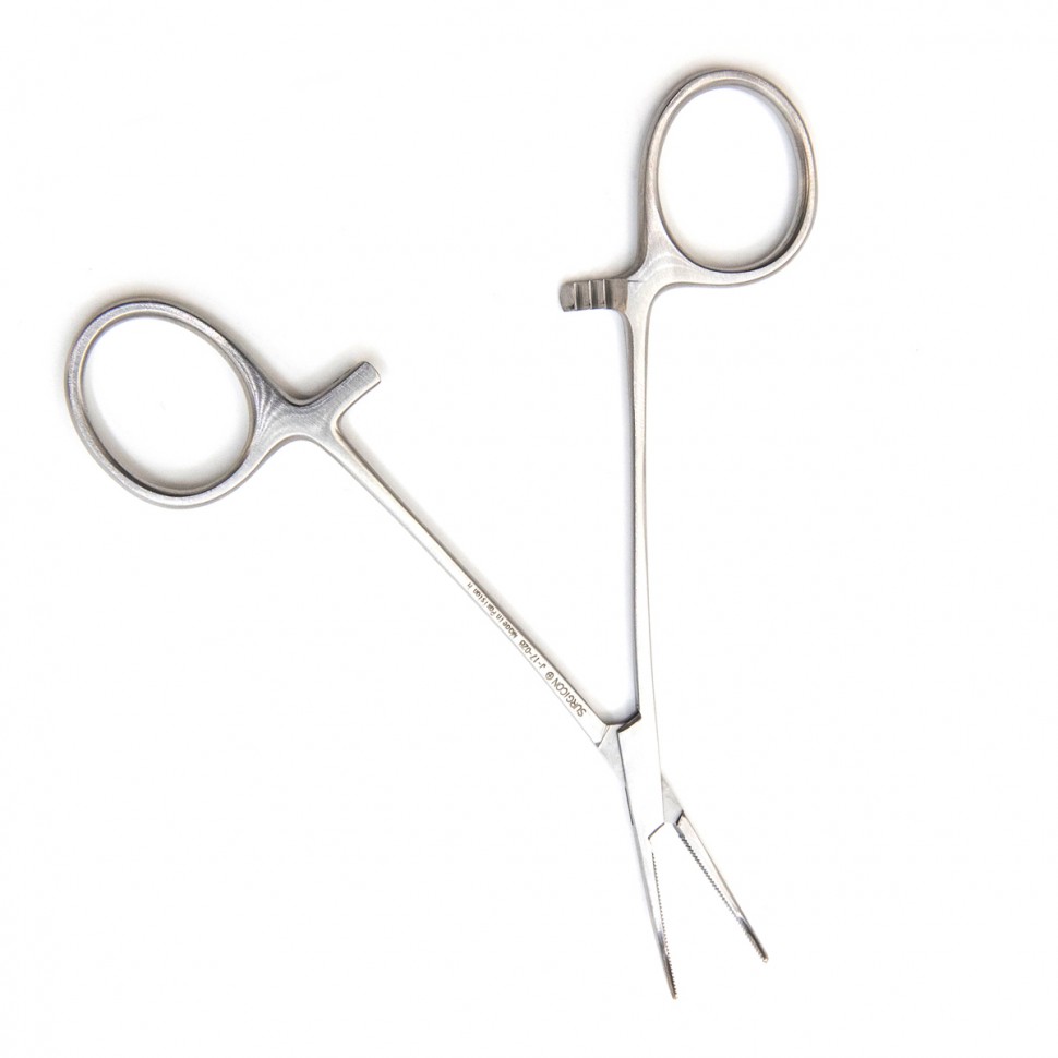 Зажим артериальный типа Mikro-Mosquito изогнутый, 12 см