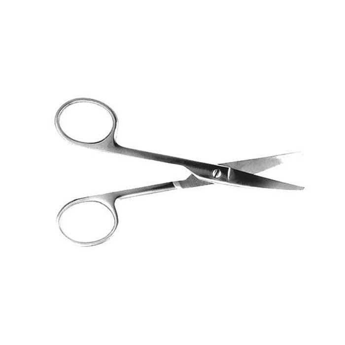 Ножницы тупоконечные, вертик. изогнут., 140 мм