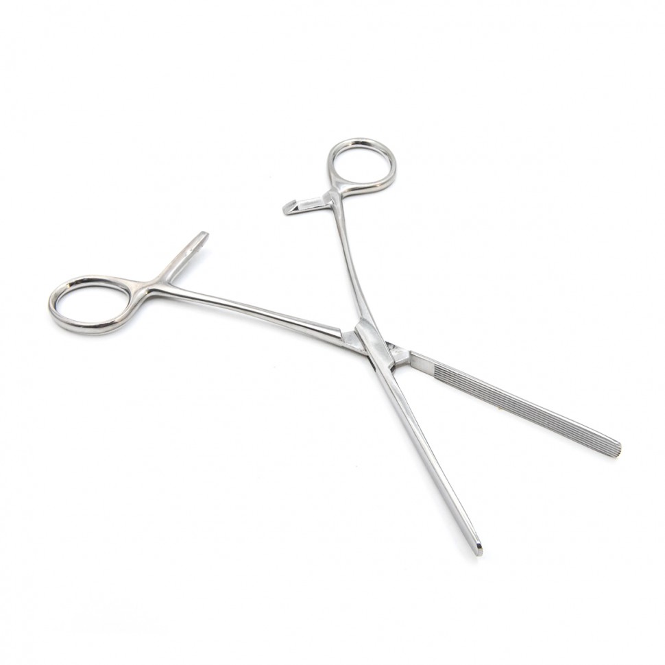 Зажим кишечный эластичный для детей, прямой, 175 мм. Surgiwell