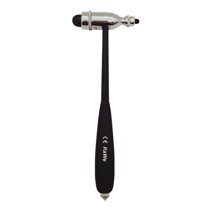 Неврологический молоточек ТРОМНЕР тяжелый 190г, с кисточкой, KaWe