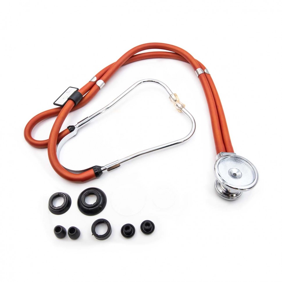 Медицинский стетоскоп Раппопорта 04-АМ602 RD, красный, AMRUS