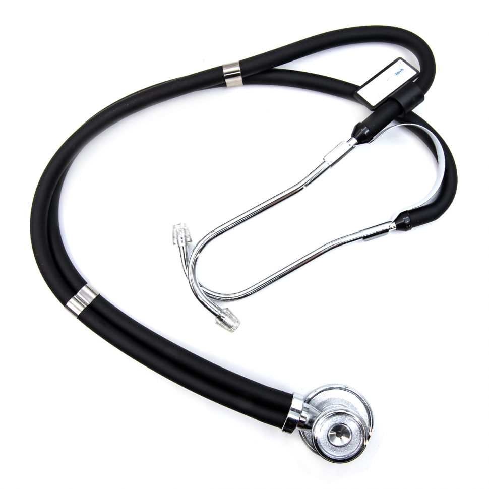Медицинский стетоскоп Раппопорта 04-АМ602 ВК, черный, AMRUS
